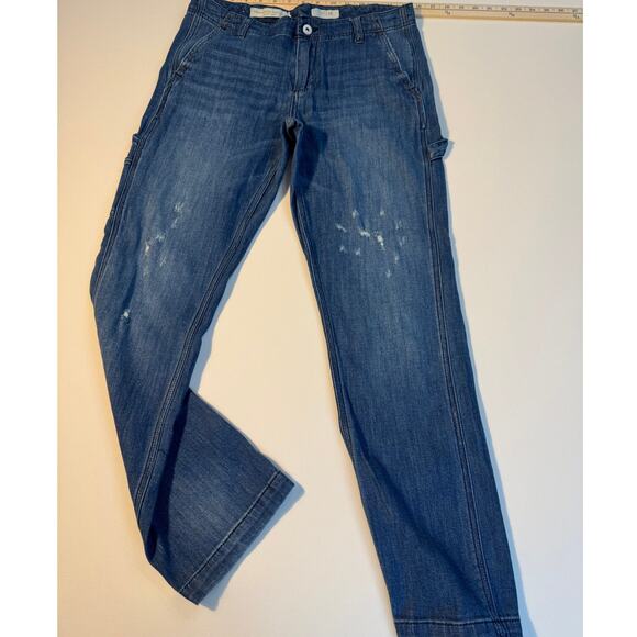 Anthropologie Pilcro Carpenter Jeans Utility Painter Denim Size 28 8 - Picture 1 of 13